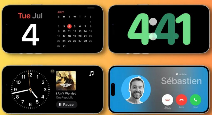 潜江苹果手机维修分享iOS17横屏充电待机显示有什么好处 