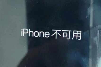 潜江苹果服务网点分享锁屏界面显示“iPhone 不可用”如何解决 